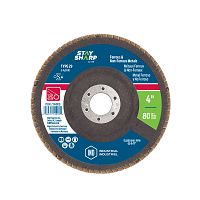 4&quot; x 80 Grit  Sanding & Cleaning Flap Disc Type 29  Industrial Abrasive  